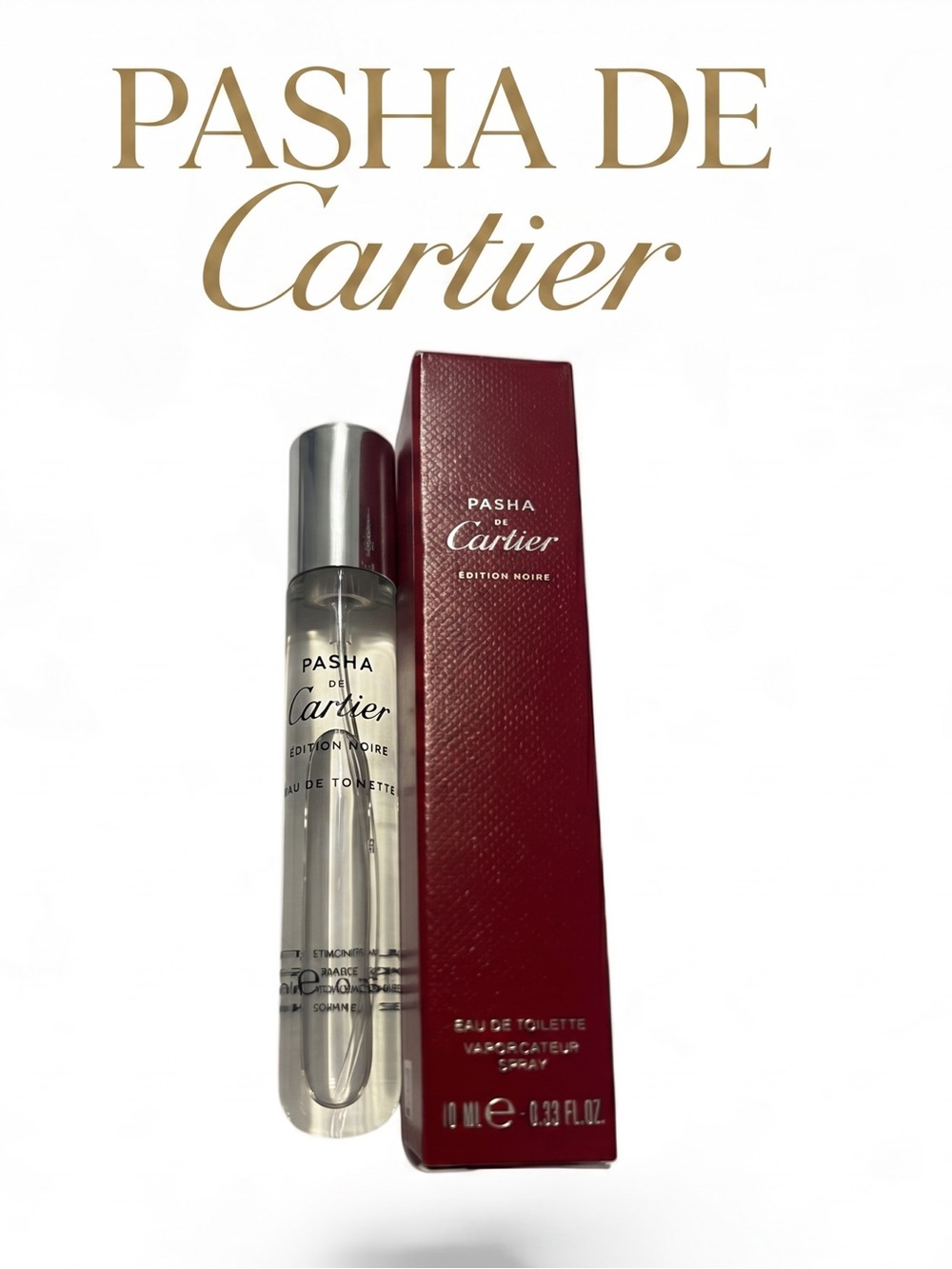 ✨ Pasha de Cartier Edition Noire EDT Travel Spray Brand New